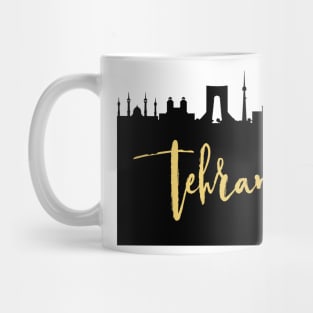 TEHRAN IRAN DESIGNER SILHOUETTE SKYLINE ART Mug